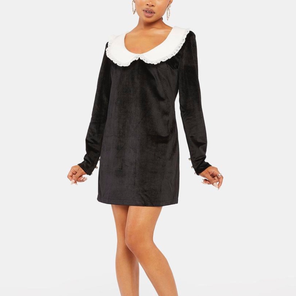 Sister Jane aquarius scoop neck mini dress